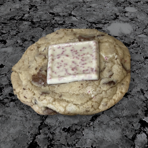 Peppermint Bark Dark Chocolate Chunk cookie
